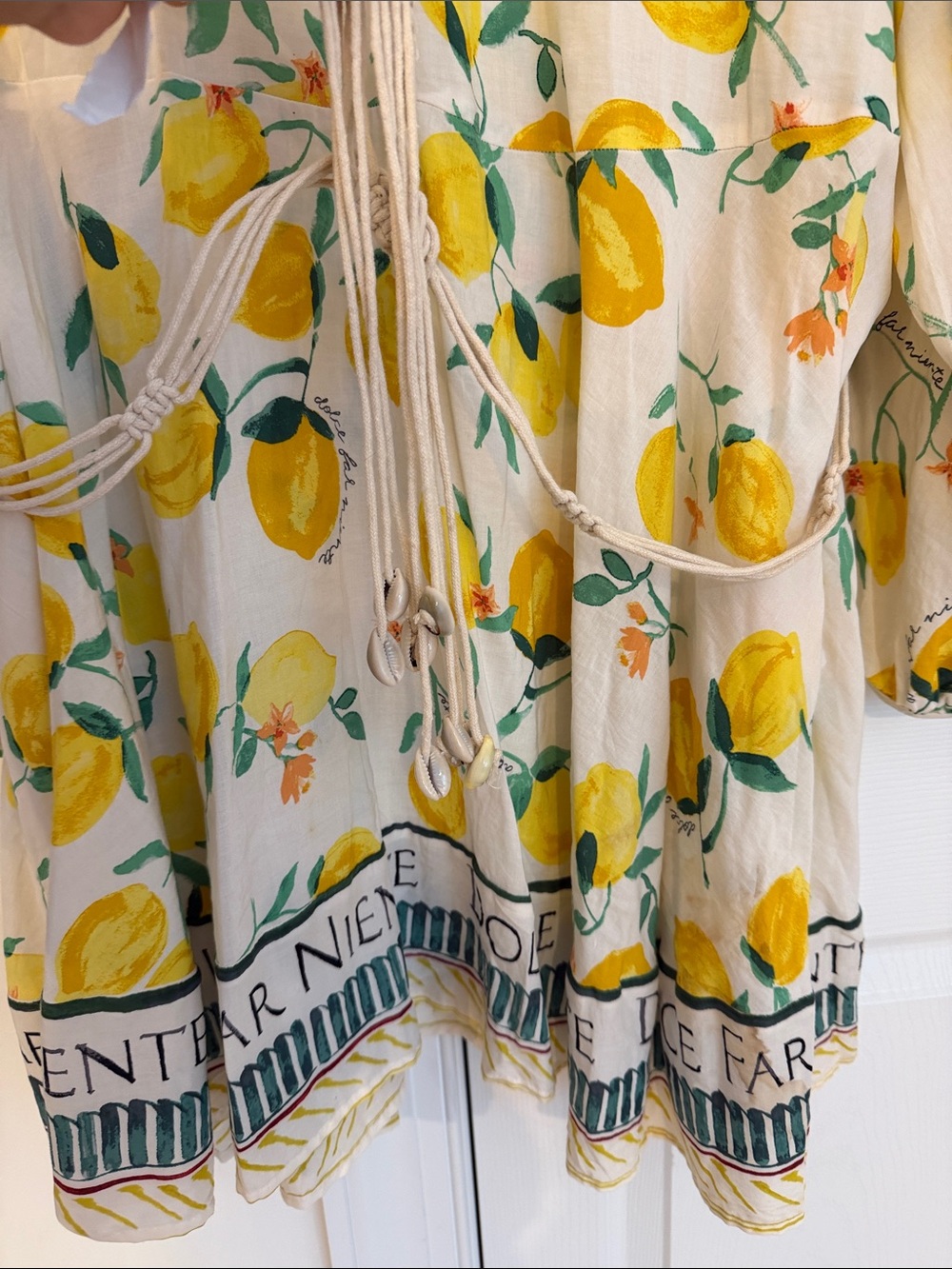 H&M 🍋Lemon Print Drawstring Dress🍋 - Picture 4 of 6